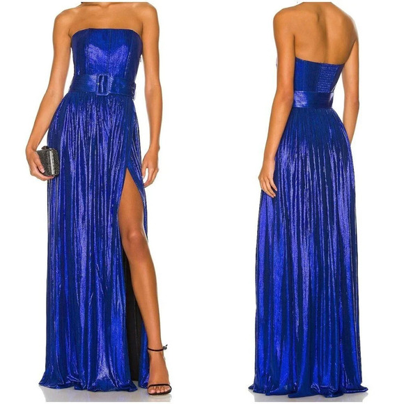 NWT retrofete Cobalt Blue Jaden Strapless Formal Gown $595 - Picture 1 of 16